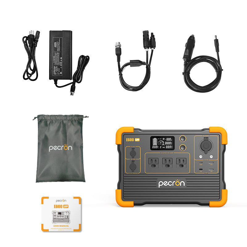 PECRON E600LFP Portable Power Station 1200W 614Wh LiFePo4 Canada