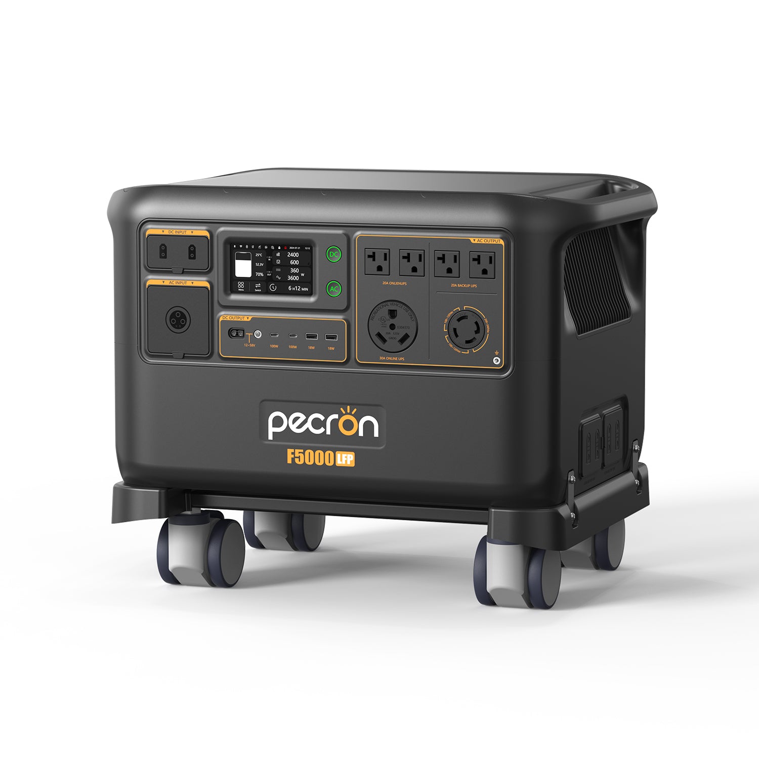 PECRON F5000LFP Portable Power Station 7200W 5120Wh 120V/240V – Coming Soon